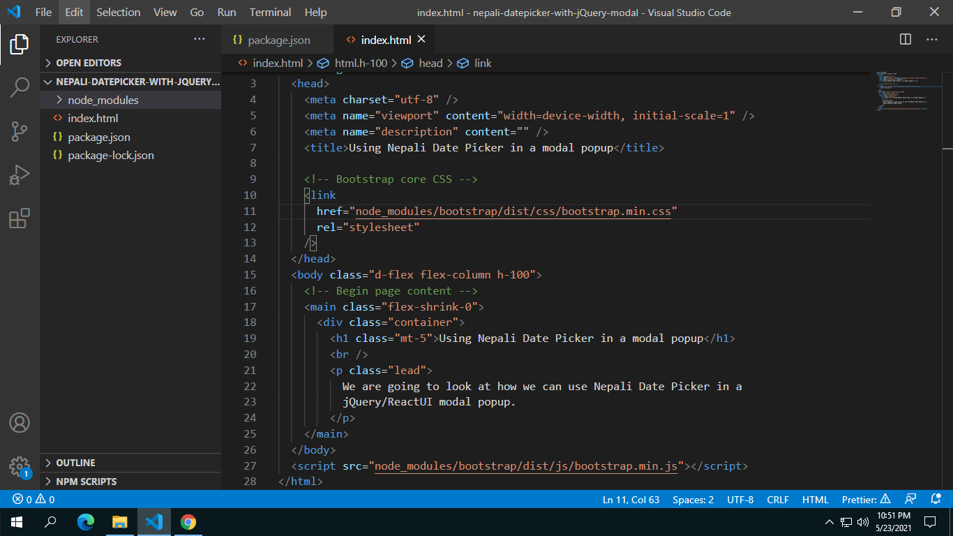 Using Nepali Date Picker in a modal popup :: Sajan Maharjan